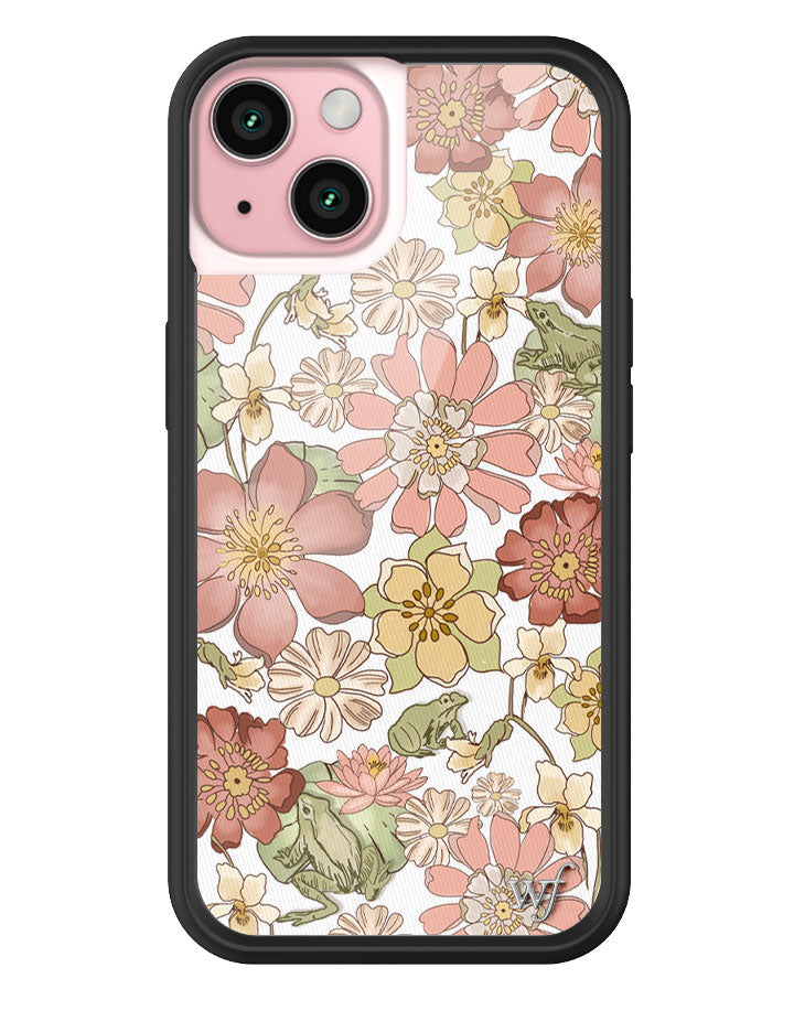 Lily Pad Floral iPhone Case with Pink and Yellow Flowers - Image 7