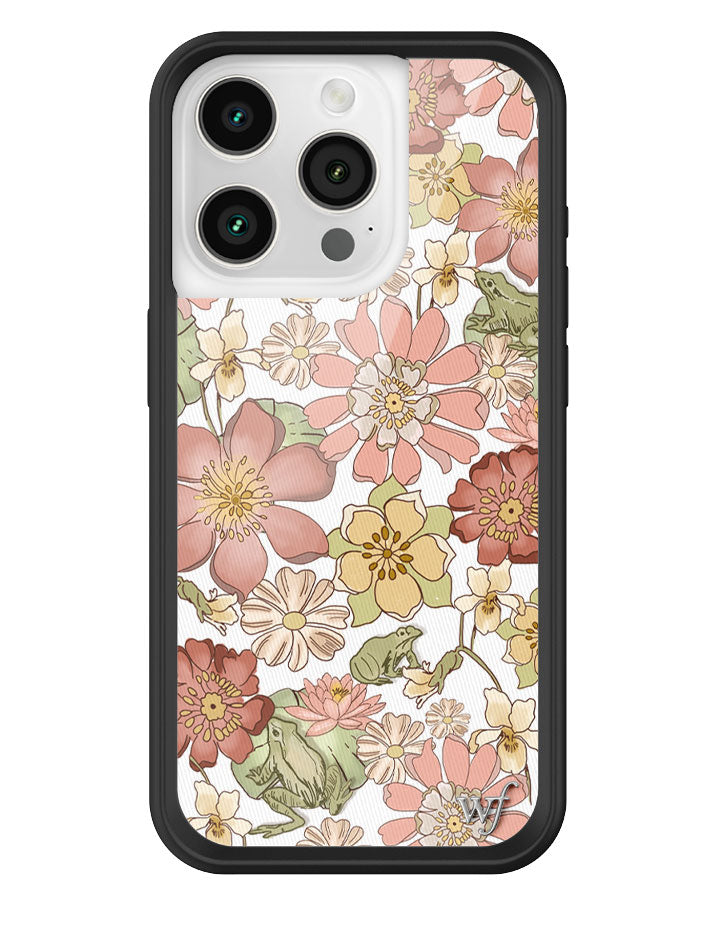 Lily Pad Floral iPhone Case with Pink and Yellow Flowers - Image 5