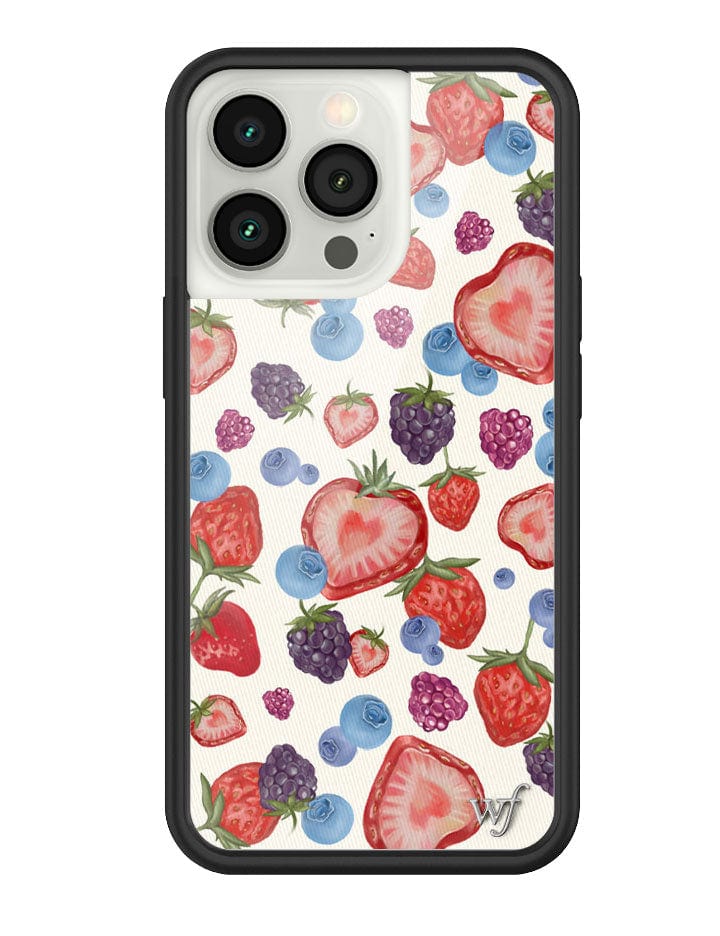 Fruit Tart iPhone Case with Heart Shaped Strawberries and Berries - Image 43