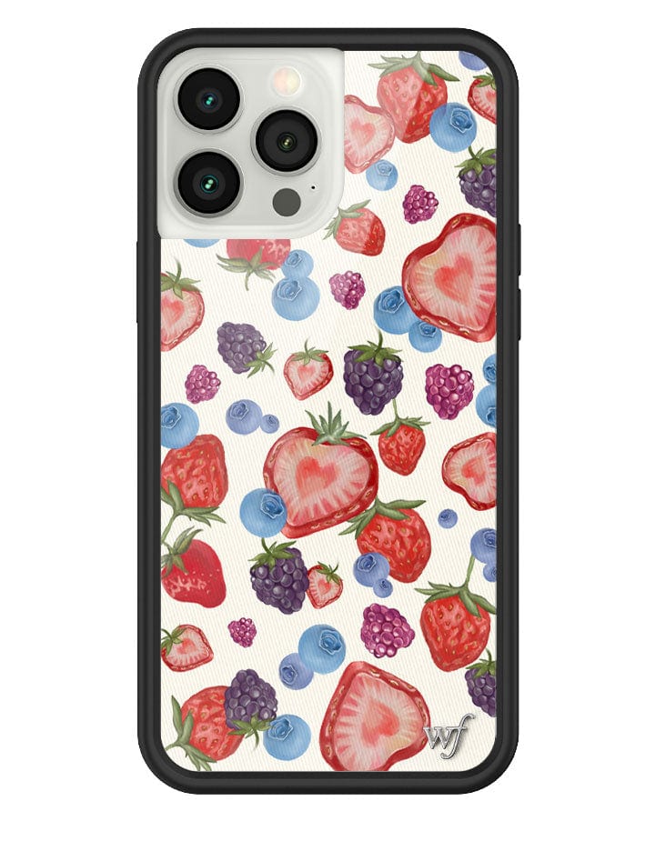 Fruit Tart iPhone Case with Heart Shaped Strawberries and Berries - Image 41