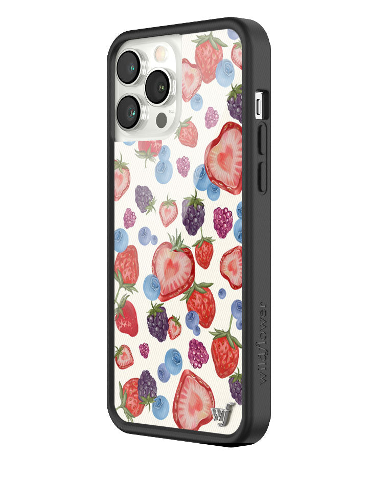 Fruit Tart iPhone Case with Heart Shaped Strawberries and Berries - Image 42