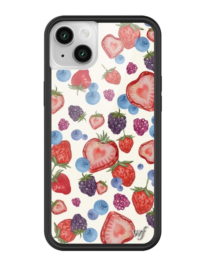 Fruit Tart iPhone Case with Heart Shaped Strawberries and Berries - Image 39