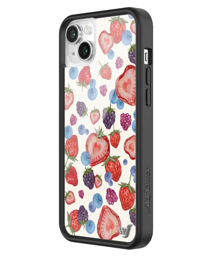Fruit Tart iPhone Case with Heart Shaped Strawberries and Berries - Image 36