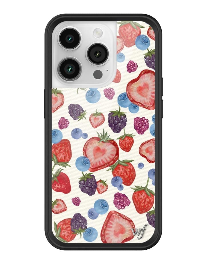 Fruit Tart iPhone Case with Heart Shaped Strawberries and Berries - Image 37