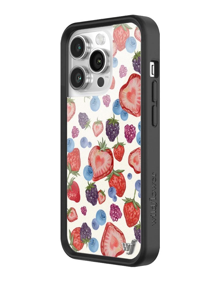 Fruit Tart iPhone Case with Heart Shaped Strawberries and Berries - Image 38