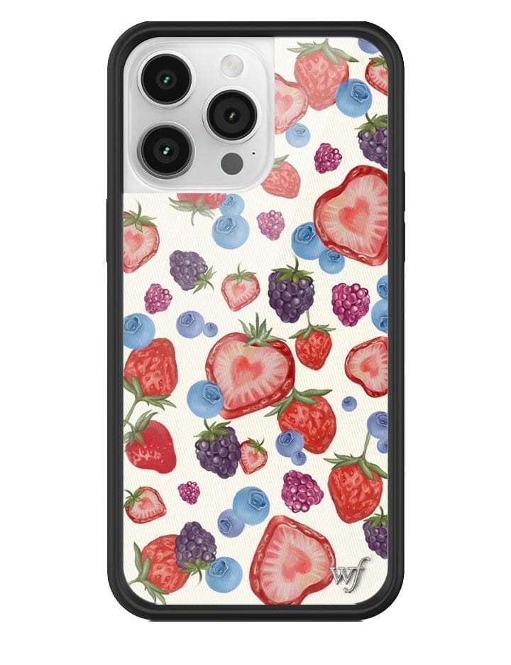Fruit Tart iPhone Case with Heart Shaped Strawberries and Berries - Image 33