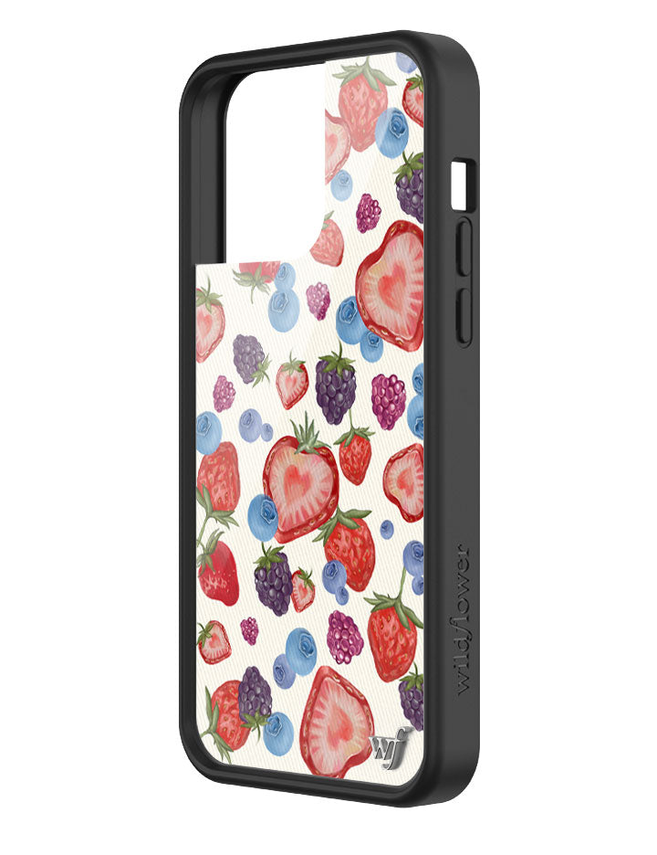 Fruit Tart iPhone Case with Heart Shaped Strawberries and Berries - Image 34