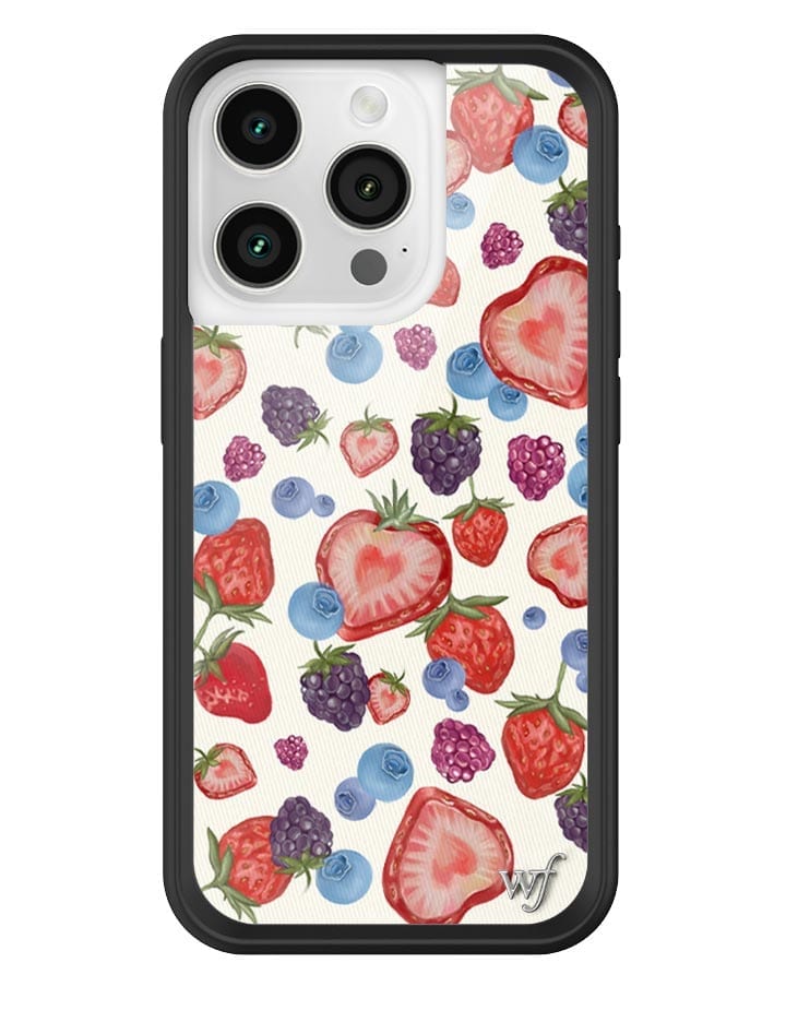 Fruit Tart iPhone Case with Heart Shaped Strawberries and Berries - Image 29