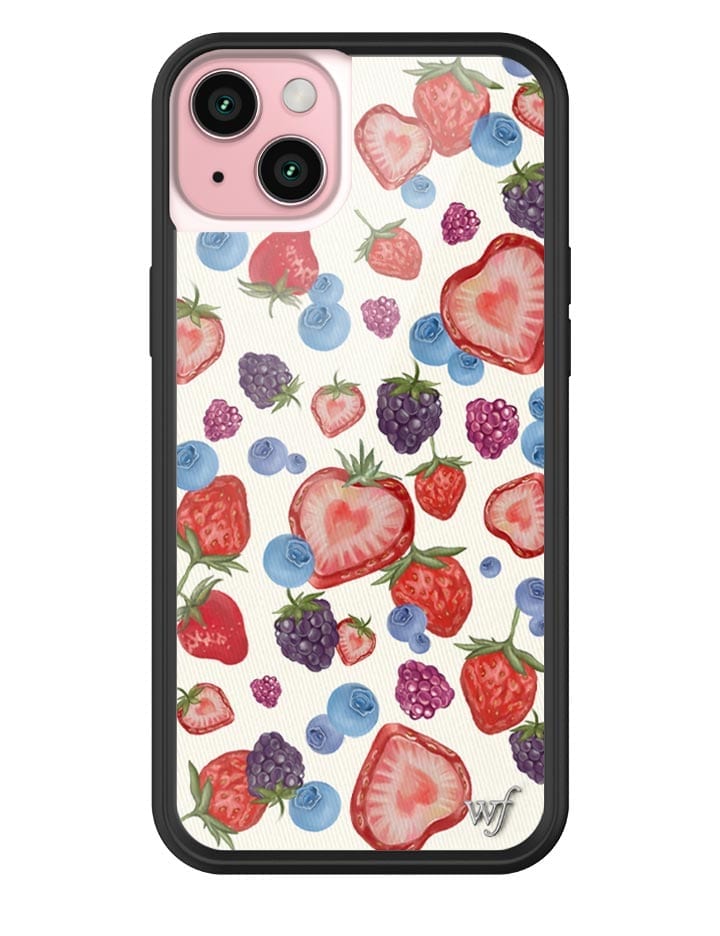 Fruit Tart iPhone Case with Heart Shaped Strawberries and Berries - Image 27