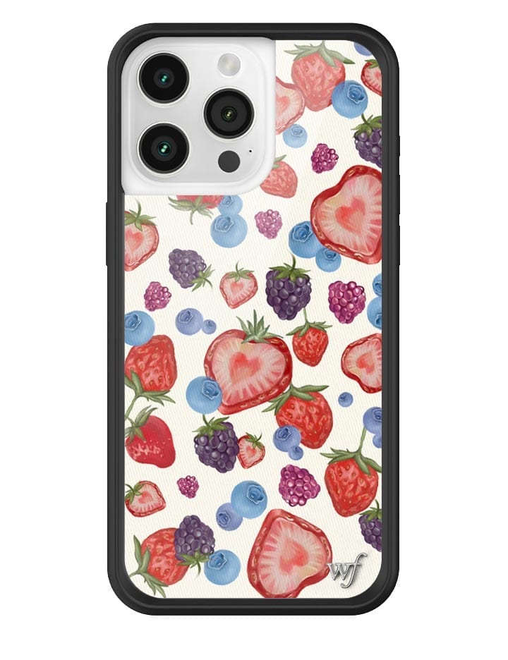 Fruit Tart iPhone Case with Heart Shaped Strawberries and Berries - Image 25