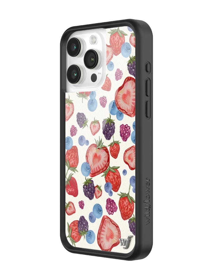 Fruit Tart iPhone Case with Heart Shaped Strawberries and Berries - Image 26