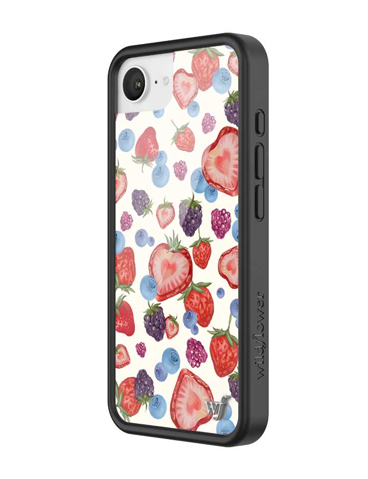 Fruit Tart iPhone Case with Heart Shaped Strawberries and Berries - Image 24