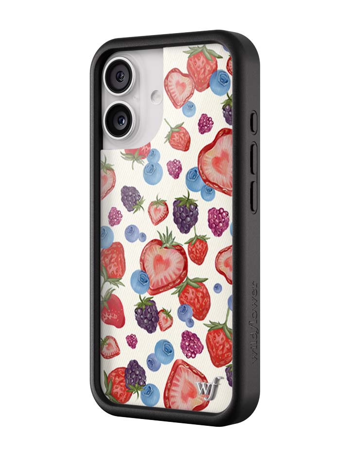 Fruit Tart iPhone Case with Heart Shaped Strawberries and Berries - Image 8