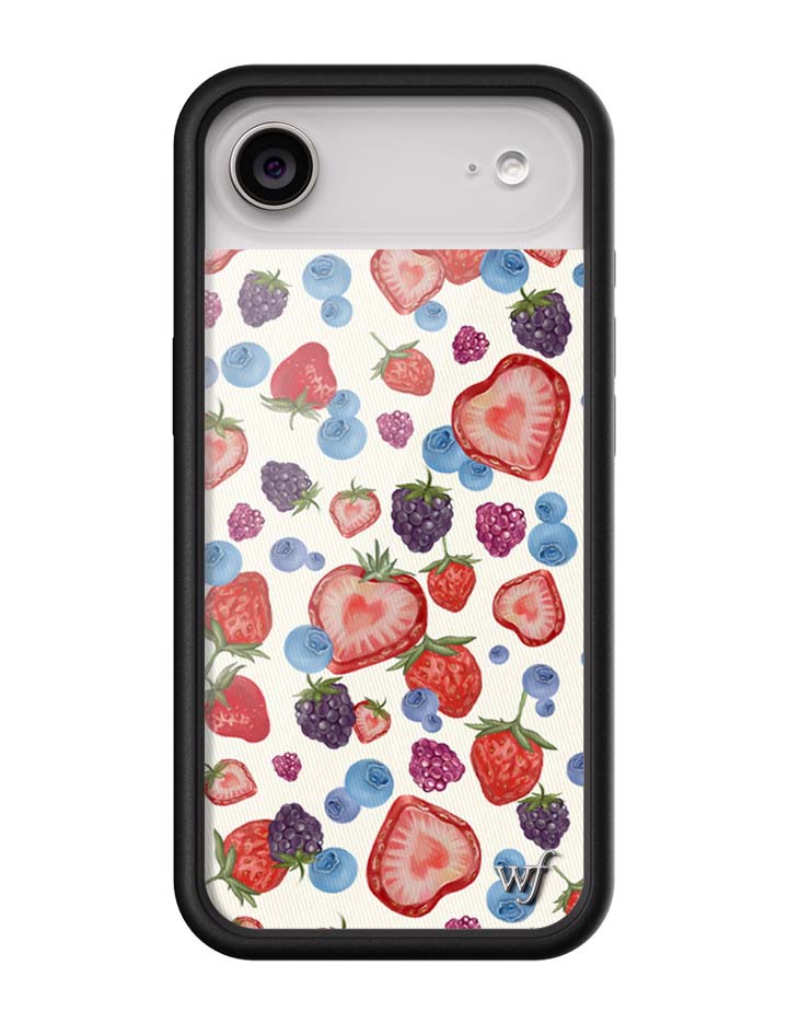 Fruit Tart iPhone Case with Heart Shaped Strawberries and Berries - Image 12