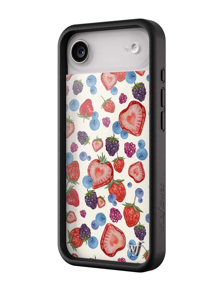 Fruit Tart iPhone Case with Heart Shaped Strawberries and Berries - Image 13