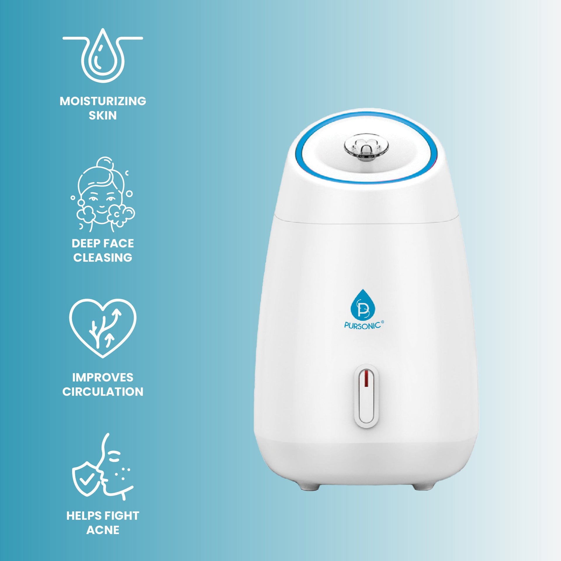Glow & Go Skincare Essentials Bundle: Nano Facial Steamer + Clean Facial Towels