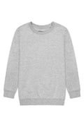 A comfortable youth crew neck sweatshirt ideal for school uniforms and active play.
