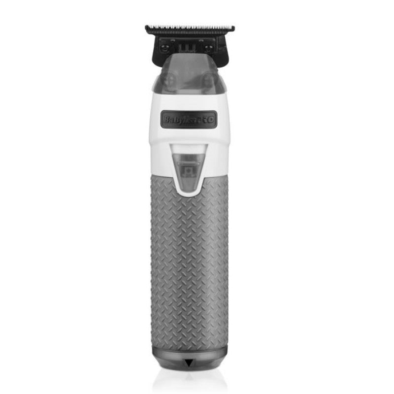 BaBylissPRO FXONE FrostFX Trimmer in white and grey with professional charging stand