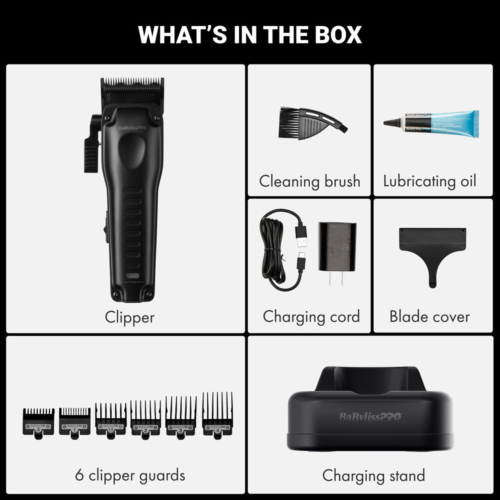 BABYLISSPRO COMPACT LO-PRO CLIPPER - BLACK (#FX82MB)