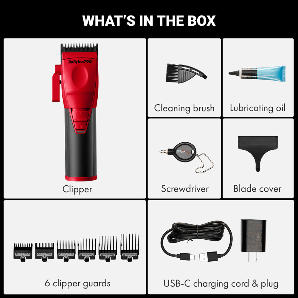 BABYLISSPRO COREFX CLIPPER - RED (#FX86RD)