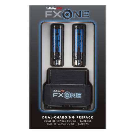 FXONE Dual Charging Base with 2 Batteries for Clippers and Trimmers