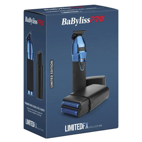 LimitedFX Black & Blue Trimmer & Shaver Professional Combo Kit