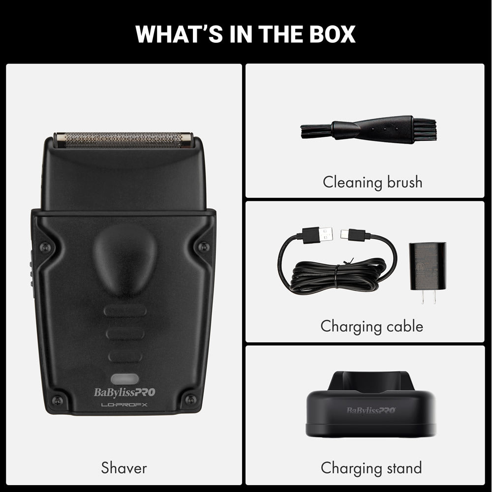 BABYLISSPRO COMPACT LO-PRO SHAVER - BLACK (#FXLPFS1MB)