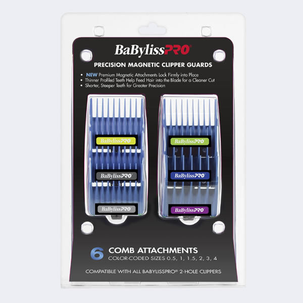 BABYLISSPRO PRECISION MAGNETIC CLIPPER GUARDS 6PK (#FXPCMG)