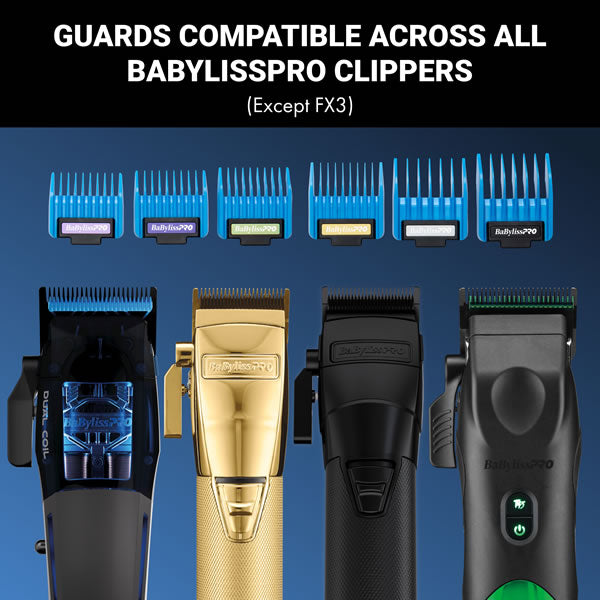 BABYLISSPRO PRECISION MAGNETIC CLIPPER GUARDS 6PK (#FXPCMG)