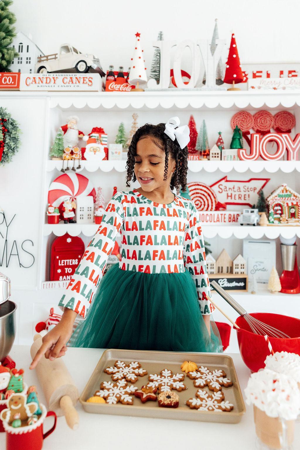 Fa la la L/S Tutu Dress