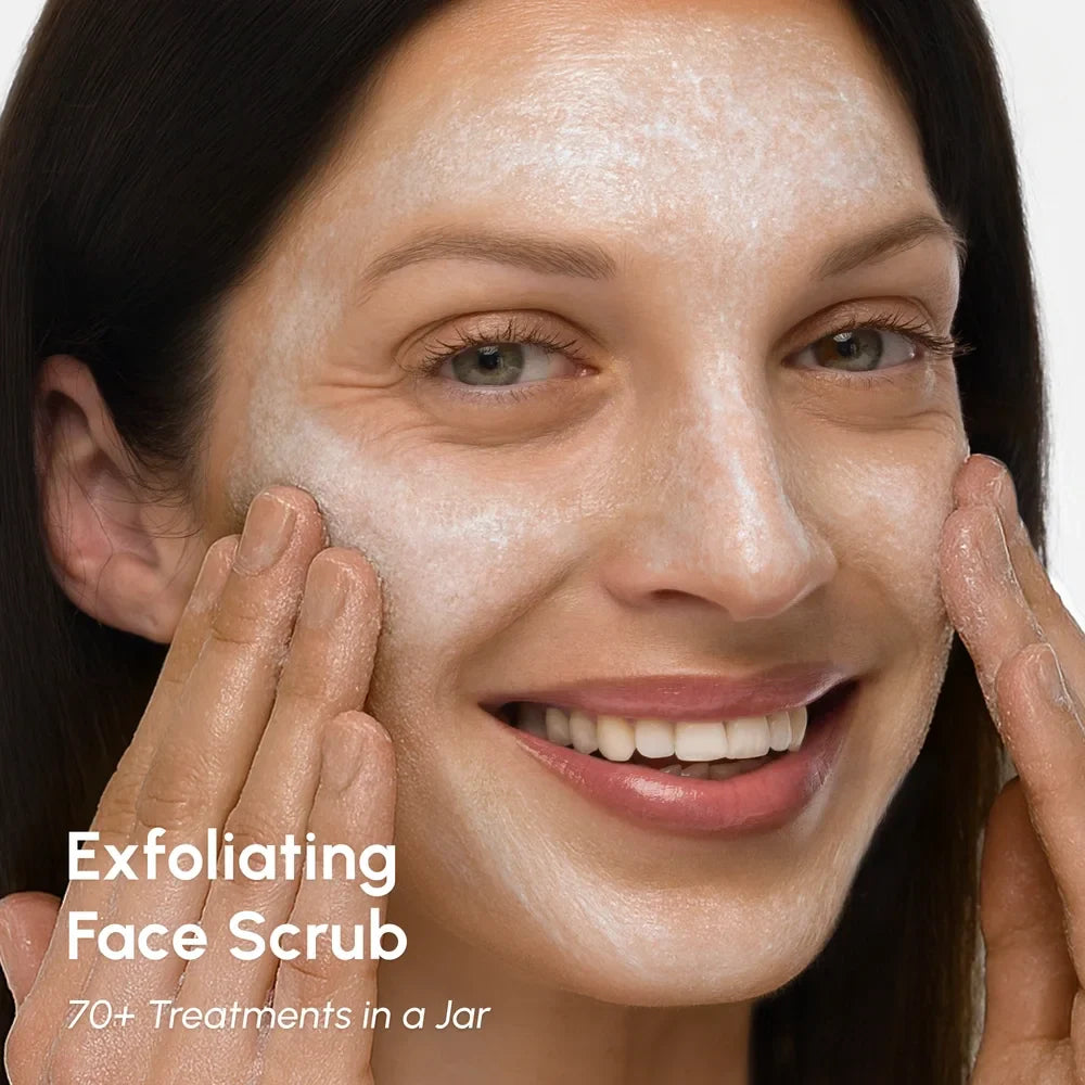 Microdermabrasion Face Polishing Scrub with Collagen Glycolic - Image 2