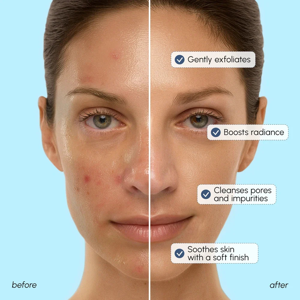 Microdermabrasion Face Polishing Scrub with Collagen Glycolic - Image 3