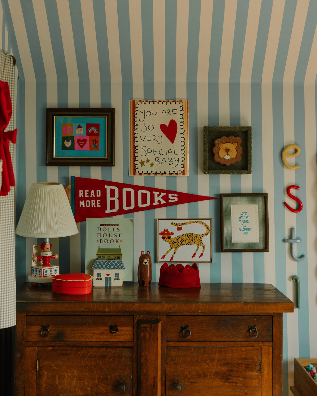 Atlas Striped Removable Wallpaper in Beige and White