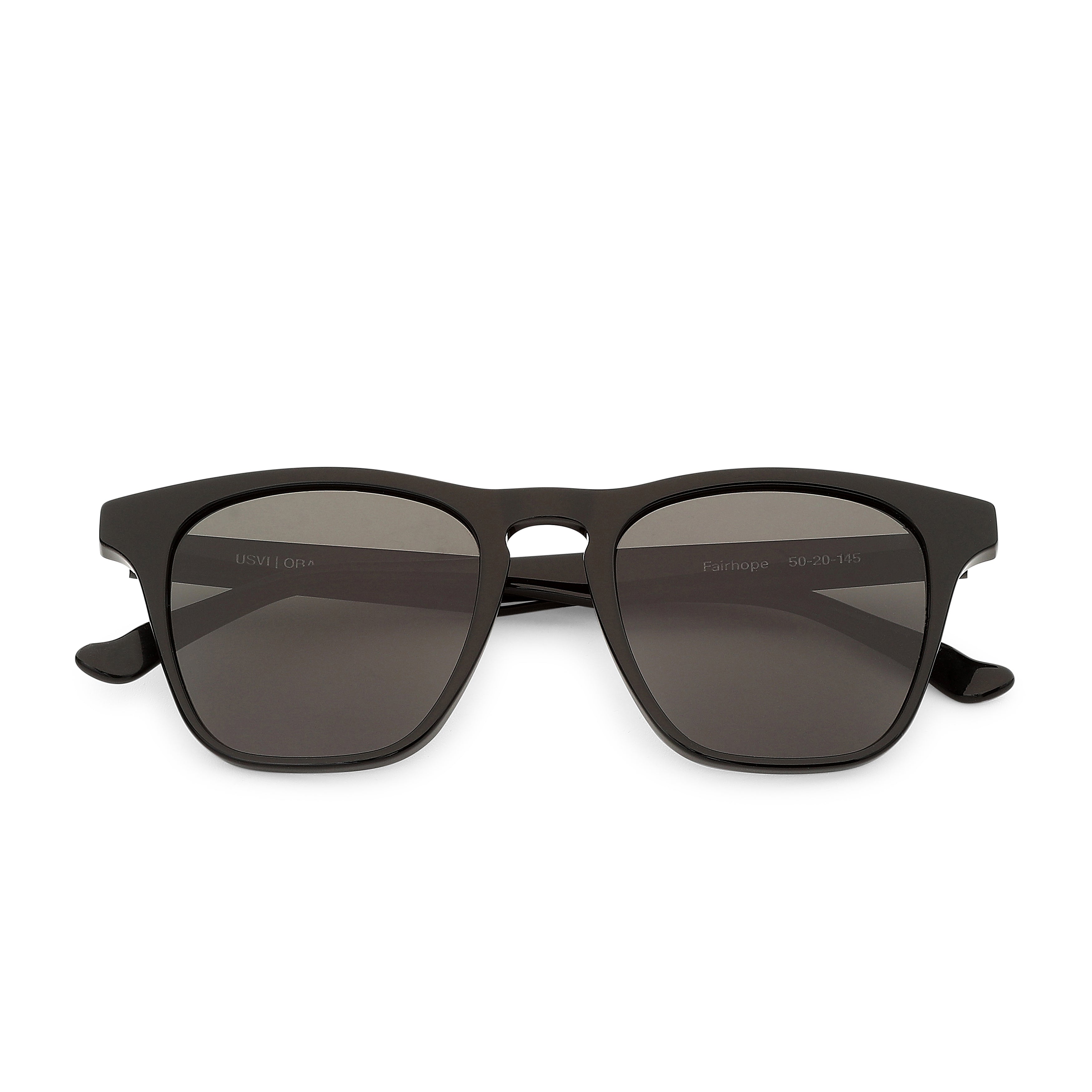 Fairhope Charcoal Wayfarer-Inspired Sunglasses