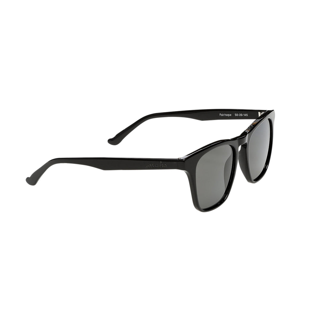Fairhope Charcoal Wayfarer-Inspired Sunglasses