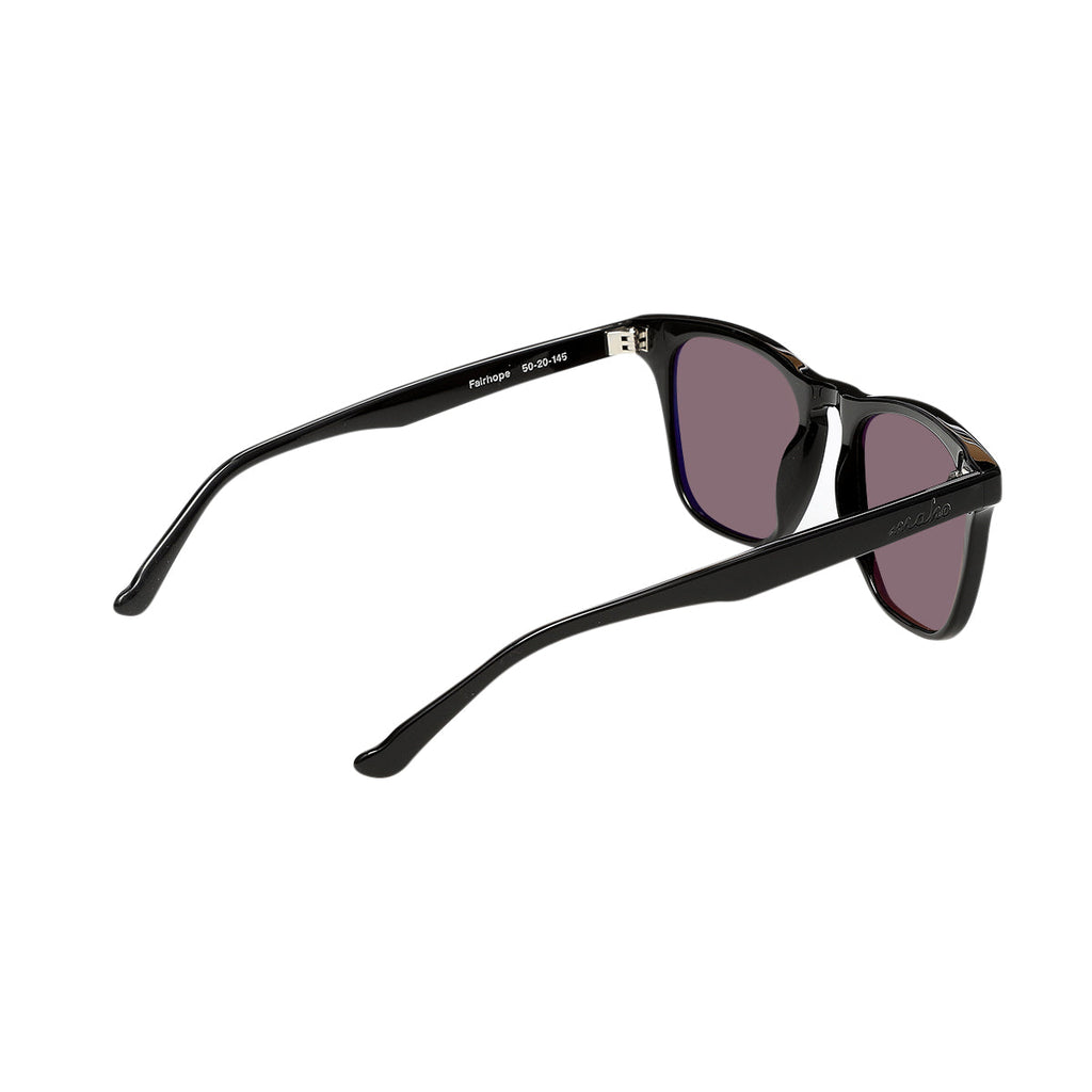 Fairhope Charcoal Wayfarer-Inspired Sunglasses
