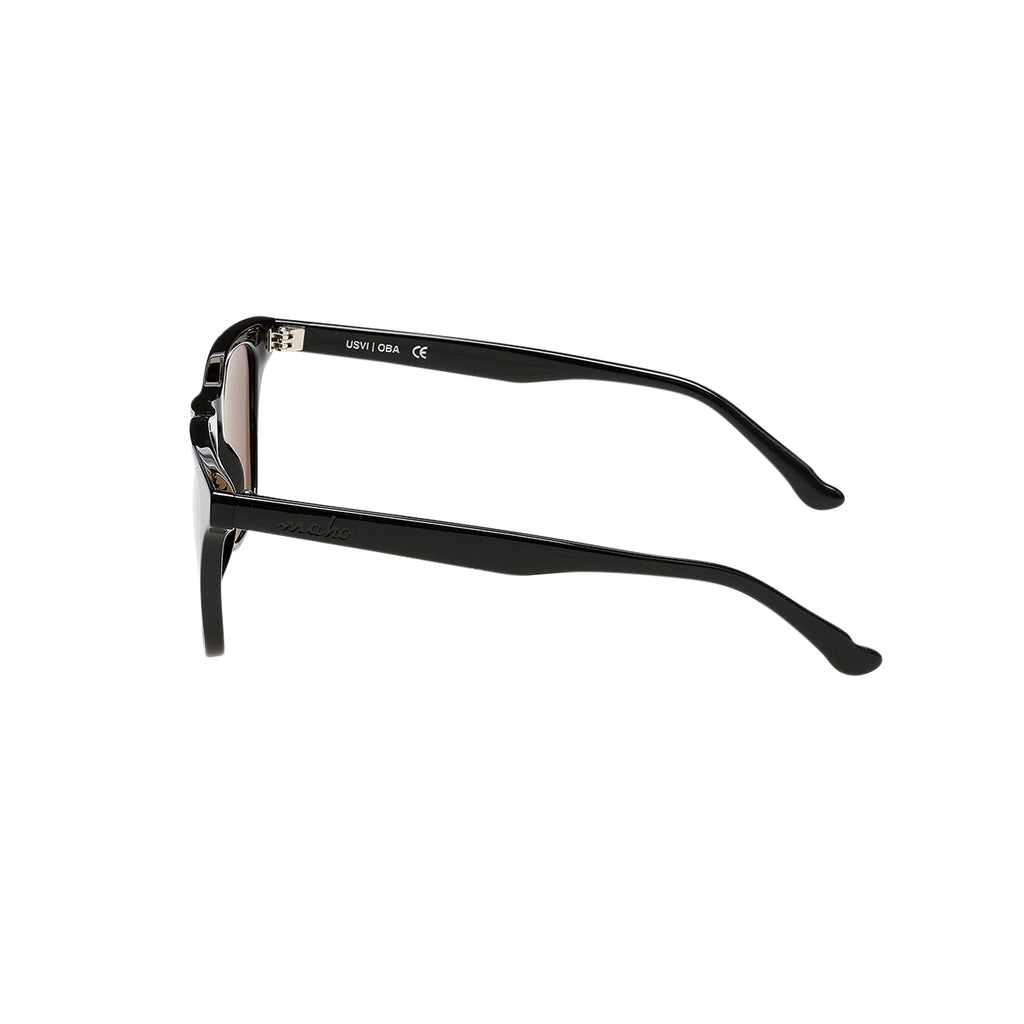 Fairhope Charcoal Wayfarer-Inspired Sunglasses
