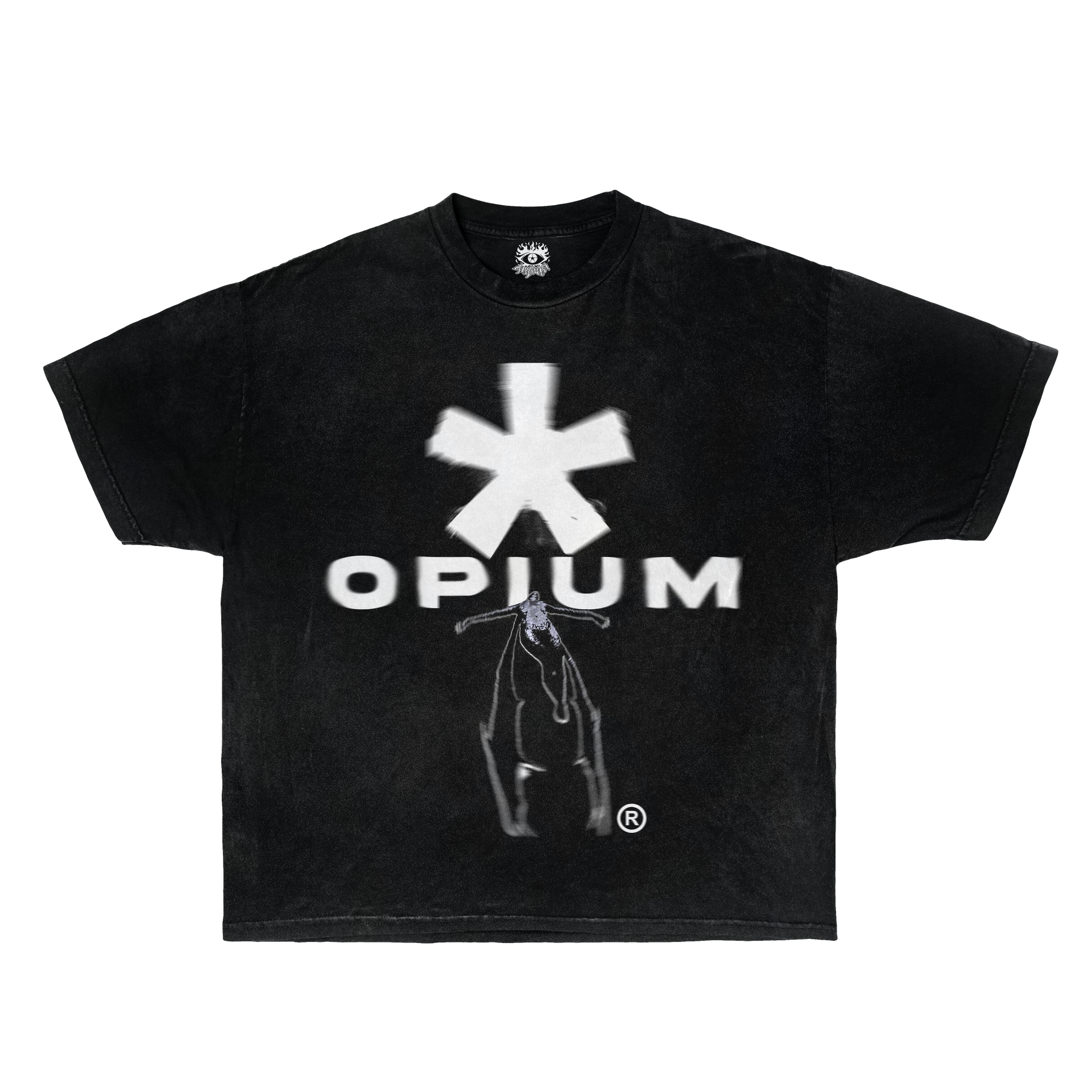 Opium Angel Streetwear Tee Black Graphic Short Sleeve Shirt