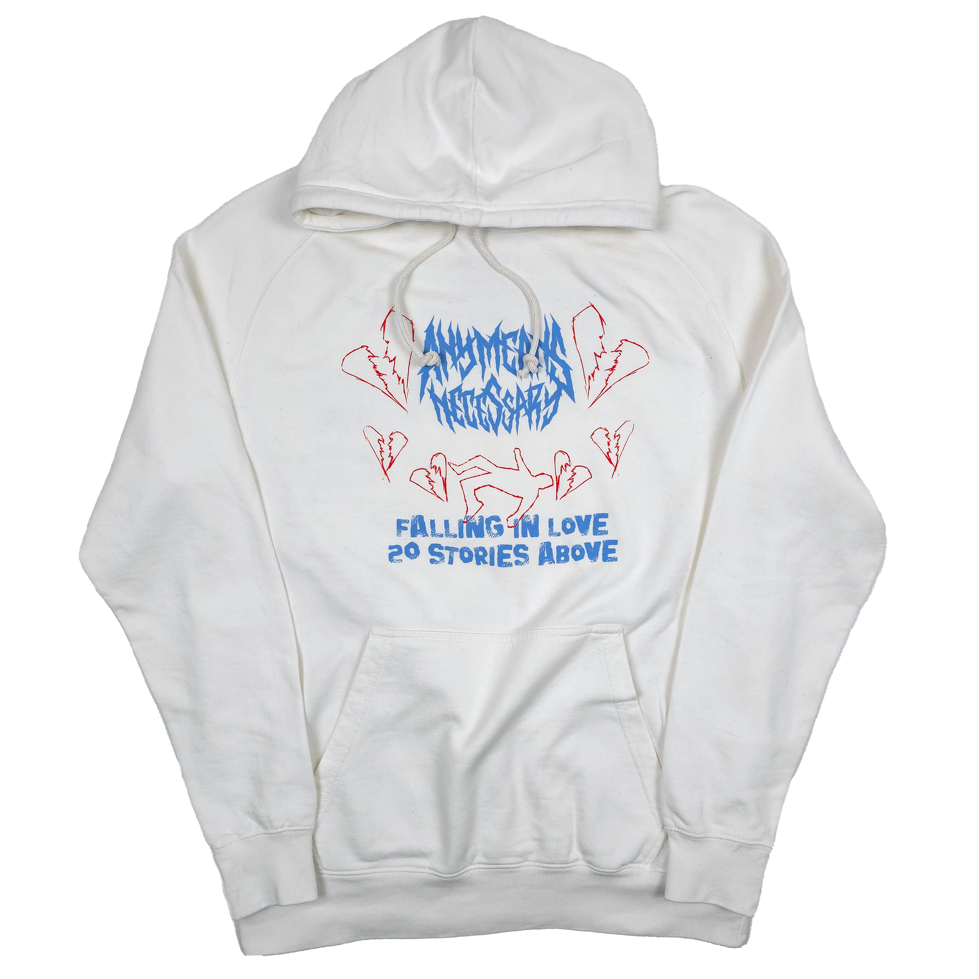Falling in Love Pullover Hoodie Vintage White