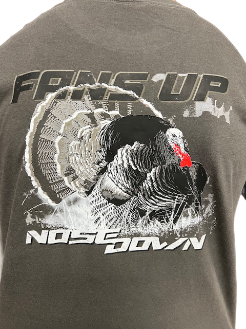 Fans Up Nose Down Turkey Hunting Pocket T-Shirt - Relaxed Fit
