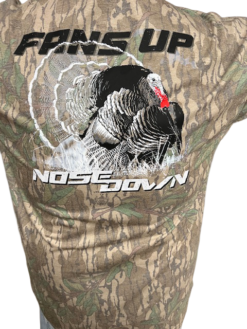 Fans Up Nose Down Turkey Hunting Pocket T-Shirt - Relaxed Fit