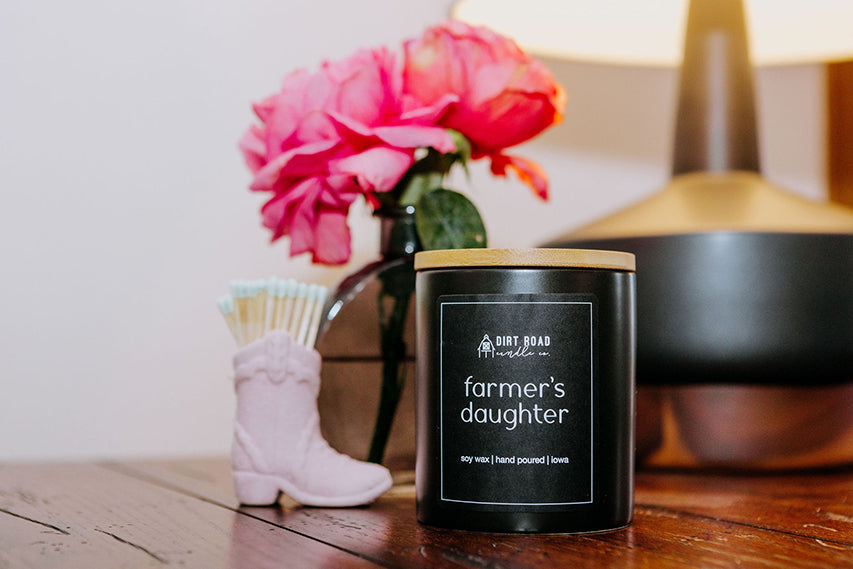 Farmer's Daughter Soy Wax Candle with Citrus and Clove Notes - Image 3