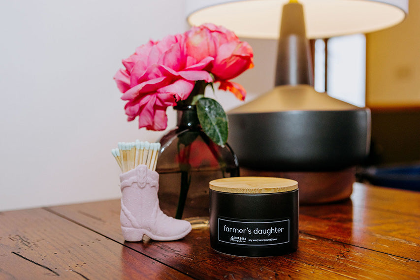 Farmer's Daughter Soy Wax Candle with Citrus and Clove Notes - Image 4