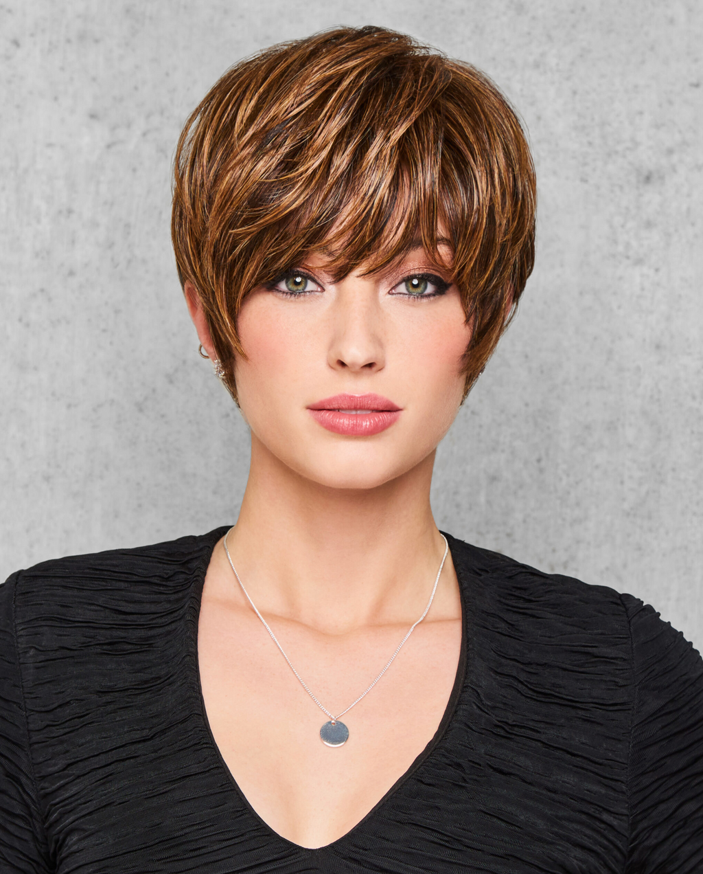 Hairdo Feather Cut Bob Wig in Glazed Cinnamon color, layered style