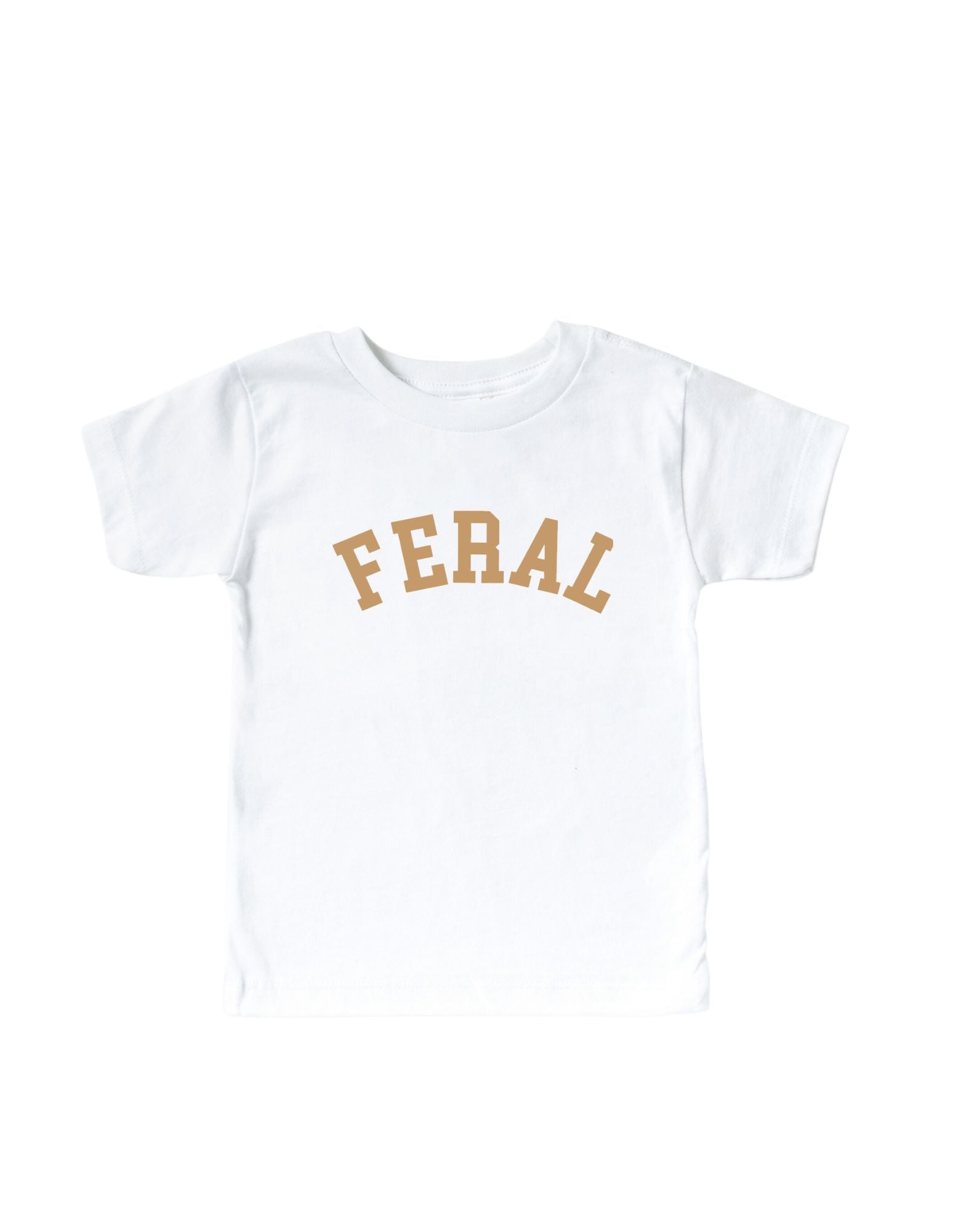 FERAL Graphic Crew Neck Tee for Kids - Soft Pre-Shrunk Cotton - back view