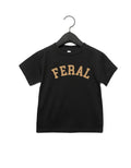 FERAL Graphic Crew Neck Tee for Kids - Soft Pre-Shrunk Cotton