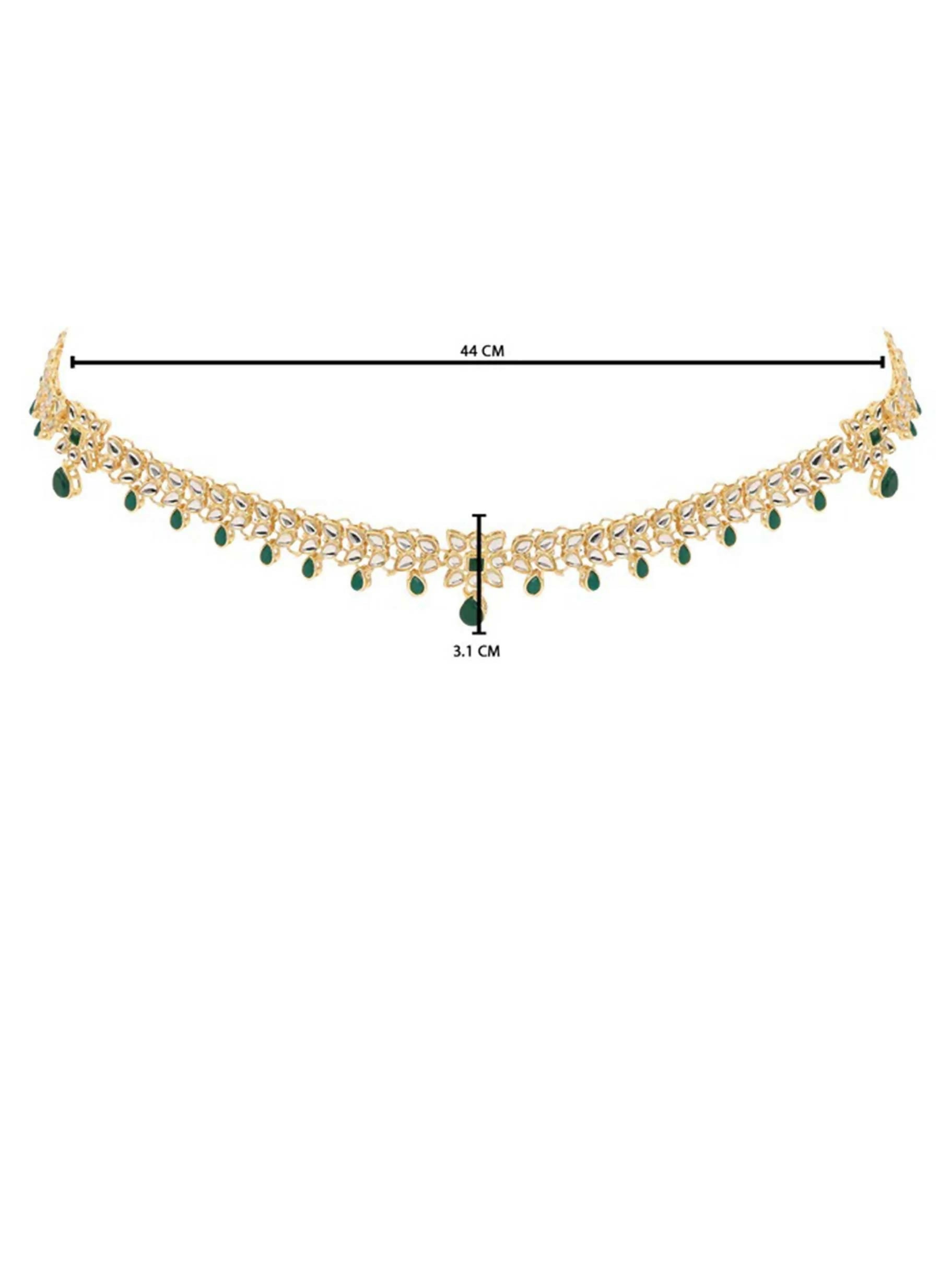 Emerald Green Waist Chain Elegant Zinc Alloy Belly Jewelry