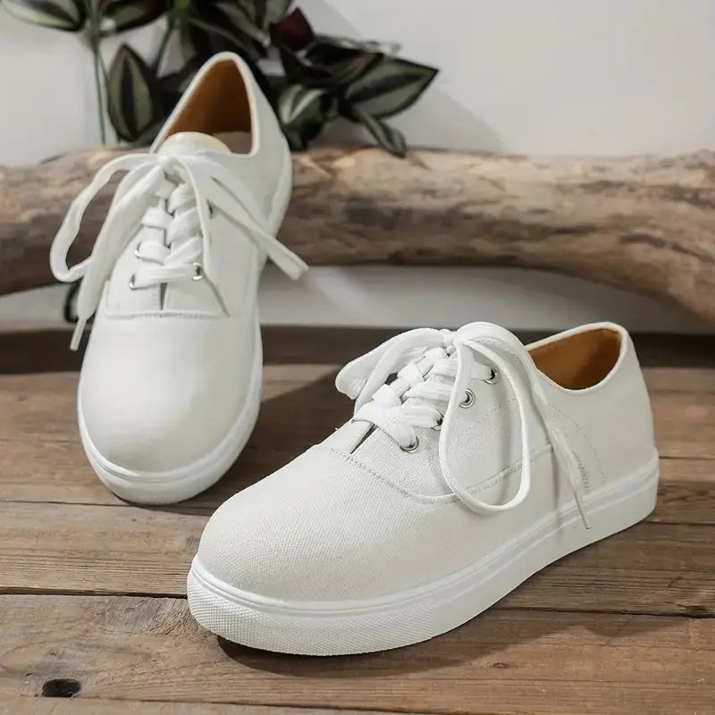 Women's Breathable Canvas Sneakers in Vibrant Purple - Image 29