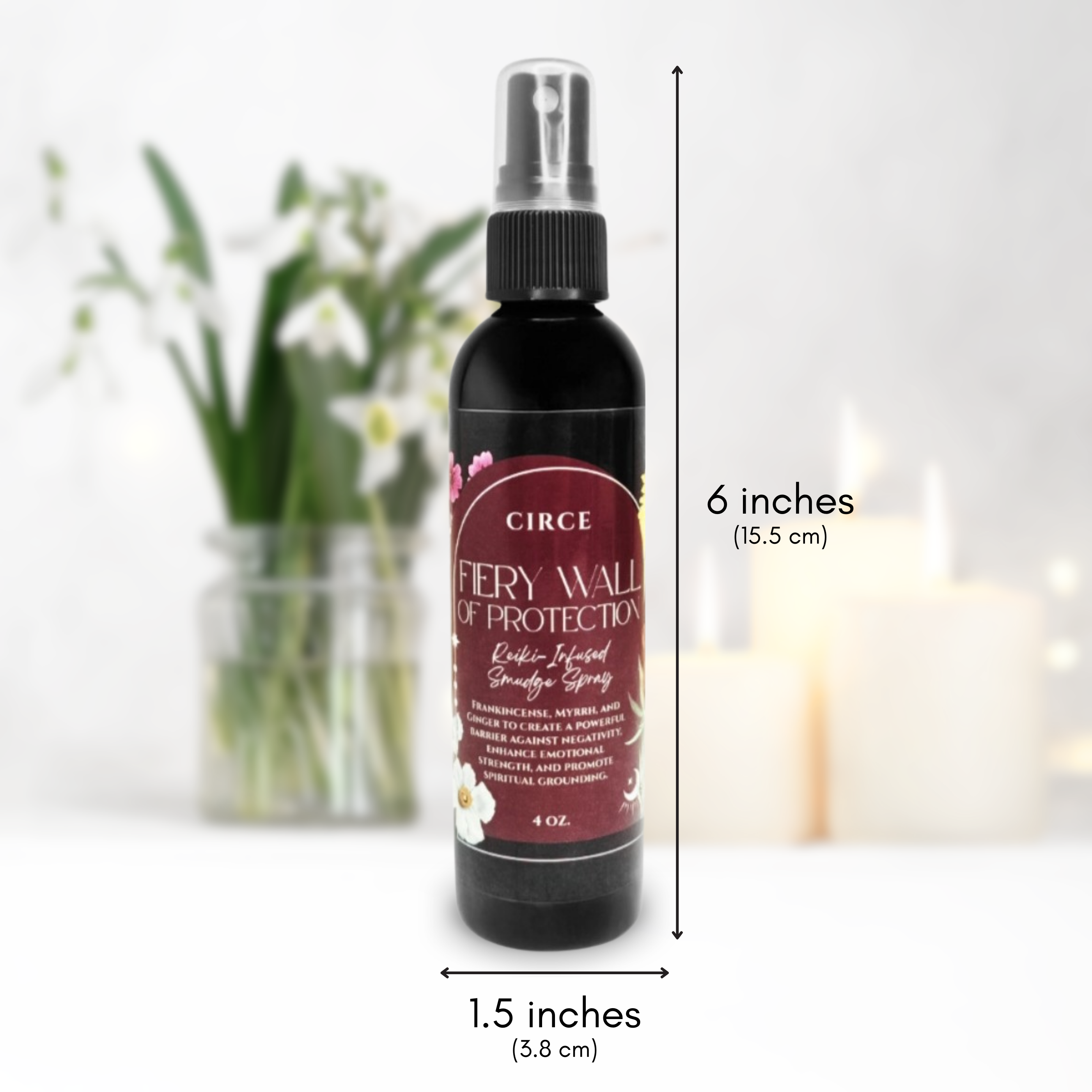 Fiery Wall of Protection Smudge Spray 4oz.