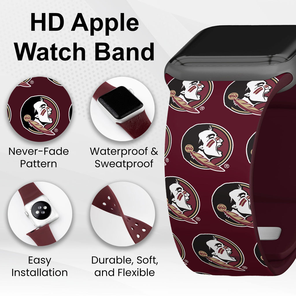 Florida State Seminoles HD Apple Watch Band